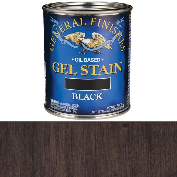 Gel Stain - Oil Based - Color:Black - Size:1 Pint